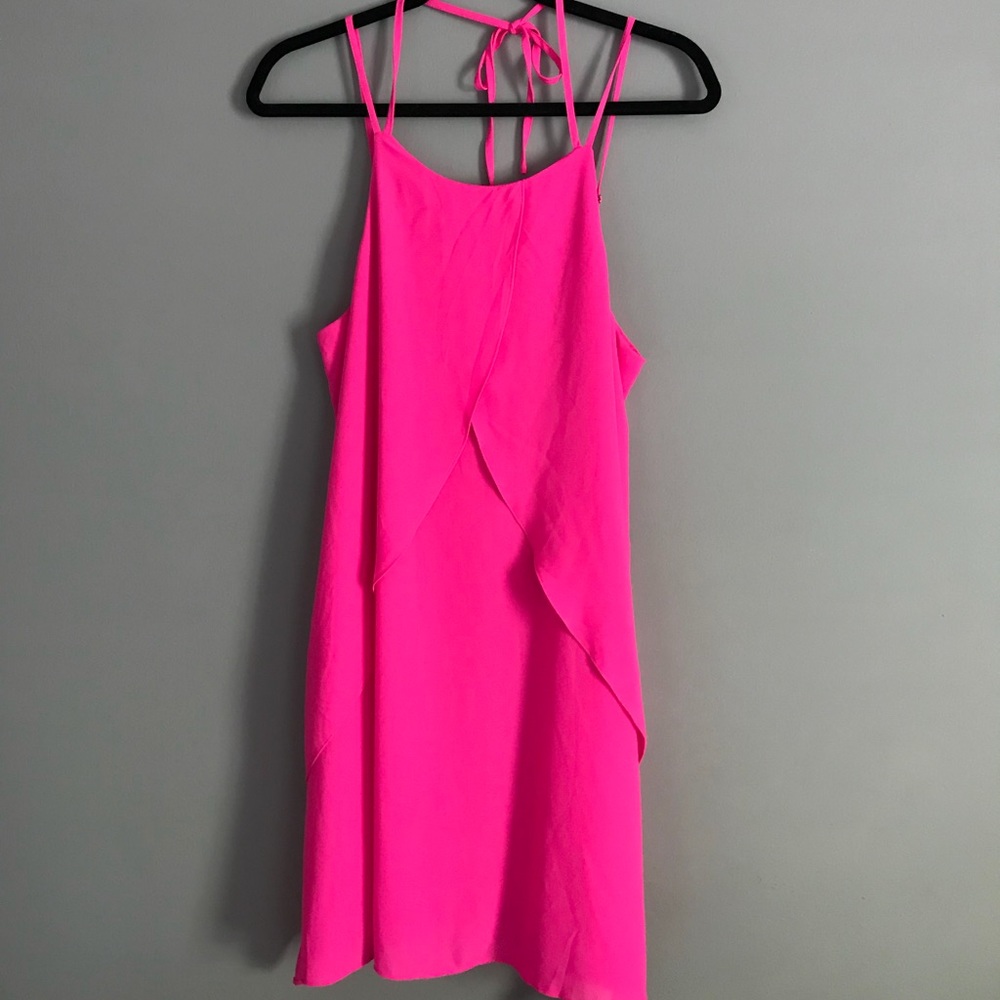 Bright Pink Shift Dress